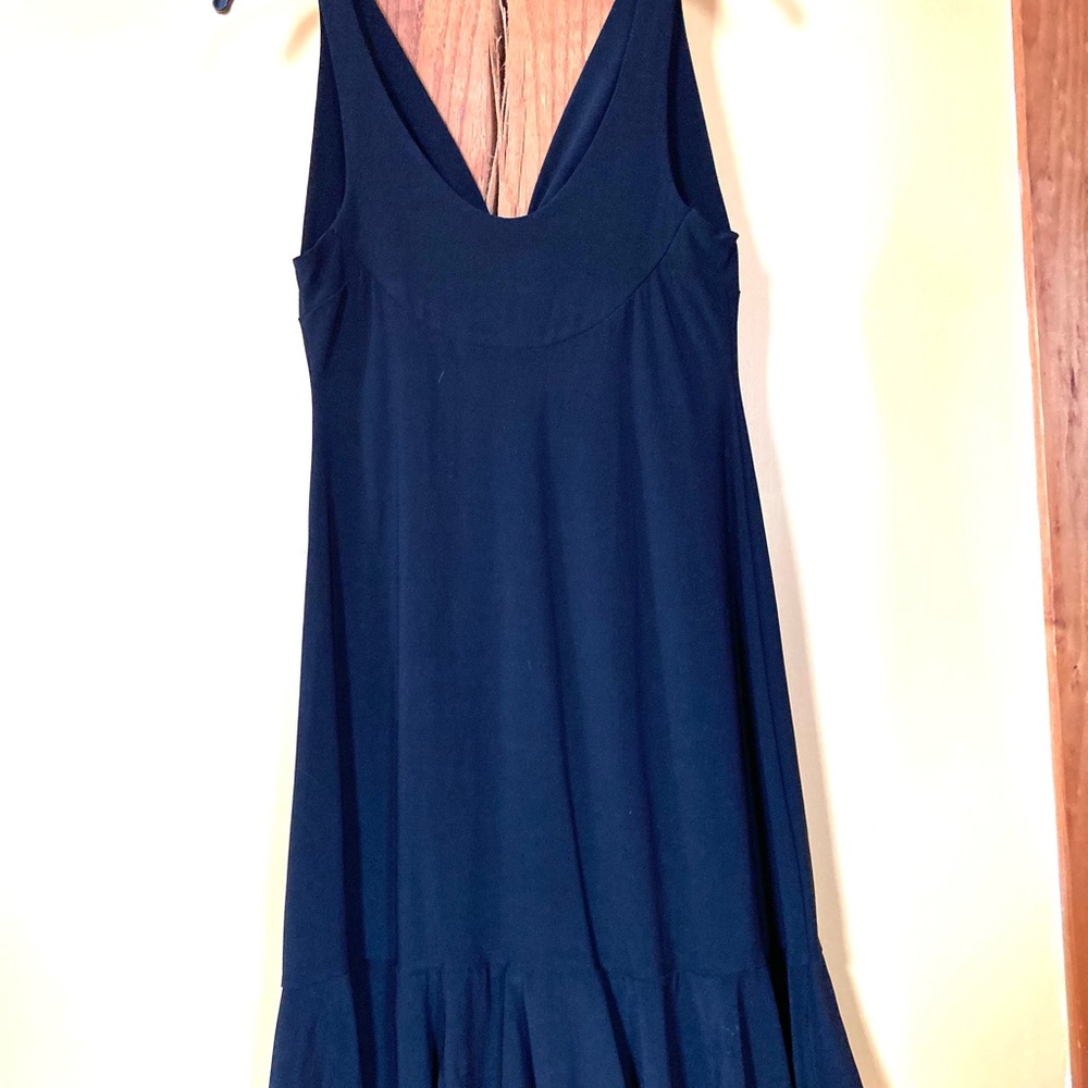 BFree sexy black, stretchy dress. Plunging V in front and back. Size M.